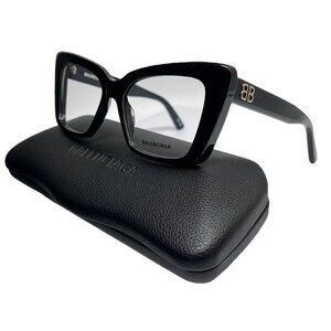 NEW Balenciaga BB0297o-001 Butterfly Eyeglasses